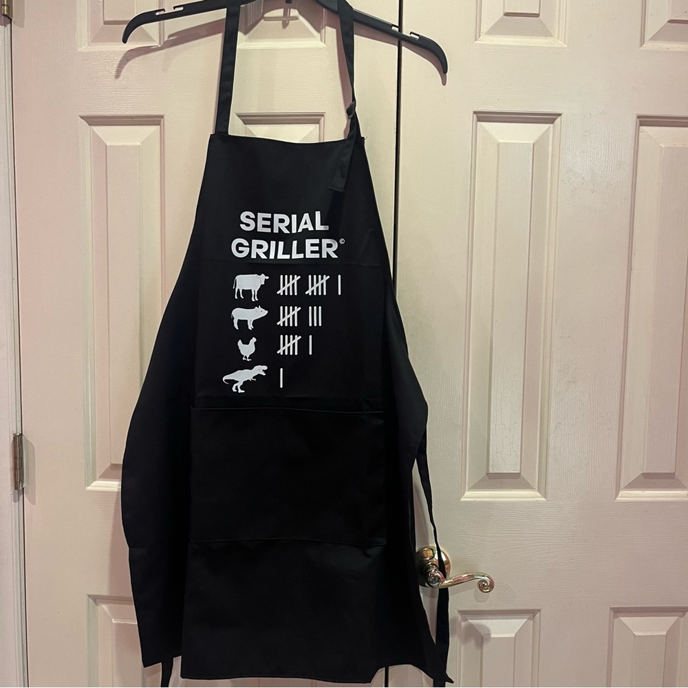 BBQ Serial Griller Cookout Funny Apron OS pockets father’s day